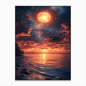 Starry Sky At Night 3 Canvas Print