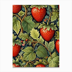 William Morris Strawberry Pattern Canvas Print