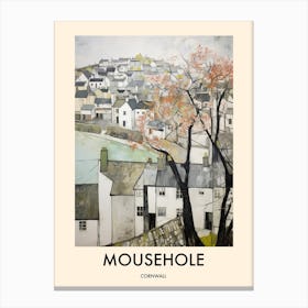 Mousehole (Cornwall) Painting 2 Travel Poster Canvas Print