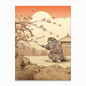 Wise Frog Japanese Style 4 Canvas Print