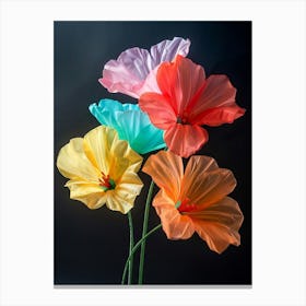Bright Inflatable Flowers Geranium 3 Canvas Print