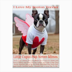 Cupid Pup ~Reimagined 10 Canvas Print