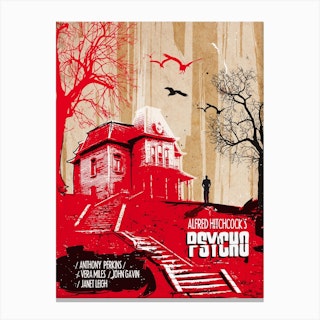 Psycho Movie Canvas Print