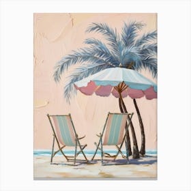 Beach Chairs 8 Canvas Print