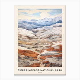 Sierra Nevada National Park Spain 2 Poster Canvas Print
