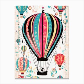 Party in the Sky Hot Air Balloon Canvas Print