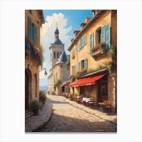 Street In France 1 Canvas Print