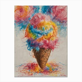 Ice Cream Cone 34 Canvas Print