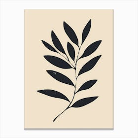 Leaf Simple Illustration Canvas Print