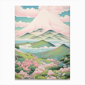 Mount Kuju In Oita, Japanese Landscape 3 Canvas Print
