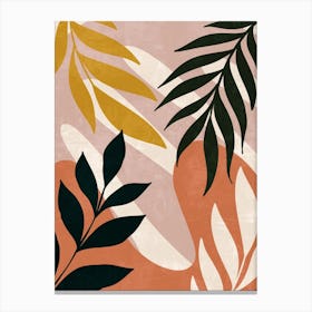 Abstract Tropical Leaves 9 Canvas Print