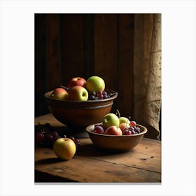 Apple Bowls Canvas Print