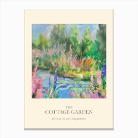 Cottage Garden Poster Summer Pond 2 Canvas Print
