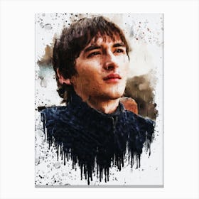 Bran Stark Game Of Thrones Painting 1 Canvas Print