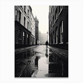 London, Black And White Analogue Photograph 1 Canvas Print
