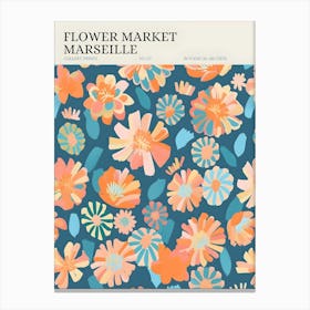 Flower Market Marseille Canvas Print