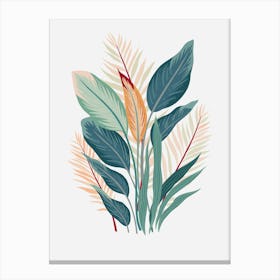 Tropical Leaves 1 Canvas Print