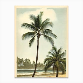 Baga Beach Goa India Vintage Canvas Print