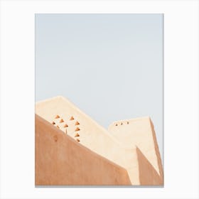 Architecture in Peach Fuzz Canvas Print