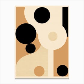 Ethereal Mid Century In Beige Hues Canvas Print
