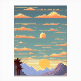 Pixel Art 1 Canvas Print