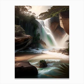 Waterfall Beach, Australia Realistic Photograph (1) Canvas Print