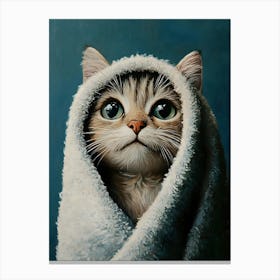 Bathroom Cat 22 Canvas Print