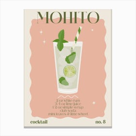 Mohito Cocktail Canvas Print