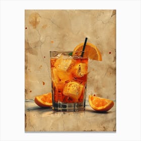 Aperol Spritz Orange 117 Canvas Print