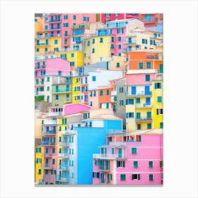 Cinqueterre, Italy Colourful View 1 Canvas Print