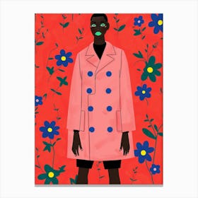 Pink Coat Canvas Print