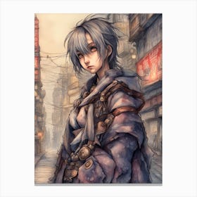 Steampunk Girl Canvas Print