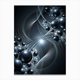 Black Abstract Background No Text (6) Canvas Print