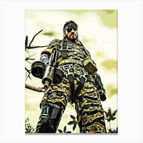 Soldier Metal Gear Videogame Canvas Print