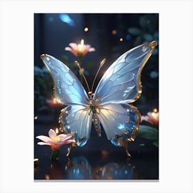 Blue Butterfly Canvas Print