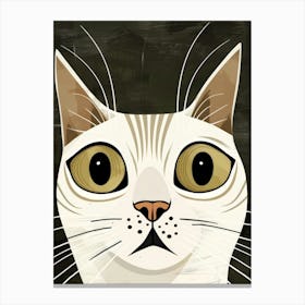 White Cat 16 Canvas Print