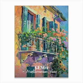Mediterranean Views Genoa 3 Canvas Print
