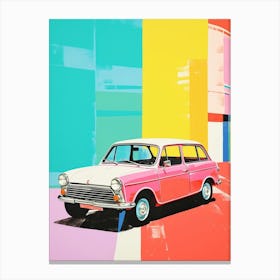 Retro Cars Colour Pop 2 Canvas Print
