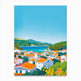 Shizuoka Japan 2 Colourful Illustration Canvas Print