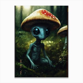 Aliens In The Forest Canvas Print