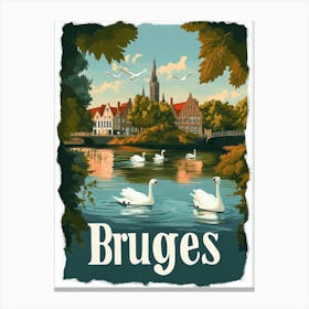 Aihrgdesign A Mid Century Modern Travel Poster For Bruges Sho Bb1c8145 7dc7 4c53 8c30 E7b3fd8e5991 3 Canvas Print