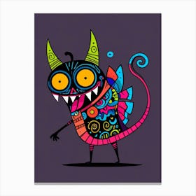 Day Of The Dead Demon Canvas Print