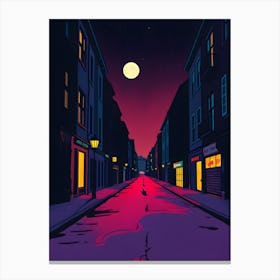 Night In The City Canvas Print