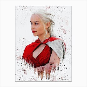 Lady Of Dragonstone Daenerys Targaryen Game Of Thrones Painting Canvas Print
