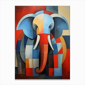 Elephant Abstract Pop Art 1 Canvas Print