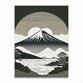 Mt Fuji Ukiyo-E Canvas Print