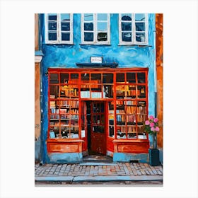 Copenhagen Book Nook Bookshop 4 Canvas Print