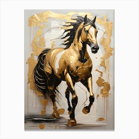 Gold Horse 9 Canvas Print