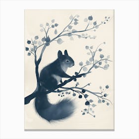 Monochrome Squirrel Canvas Print