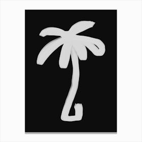 Palm Black And White Canvas Print